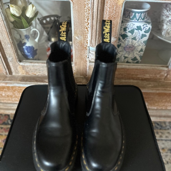 Dr. Martens Black Leather Ankle Boots - Picture 8 of 9